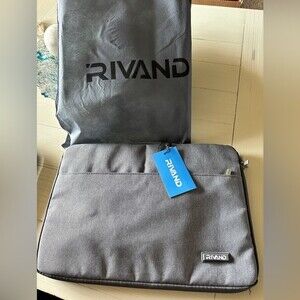 Laptop soft case bag. Gray.  New